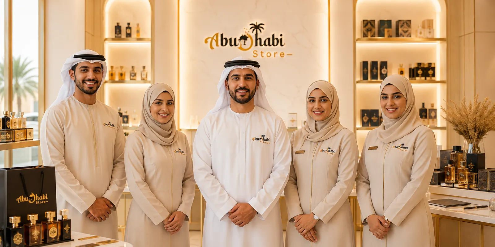 The Abu Dhabi Store team on the shop floor